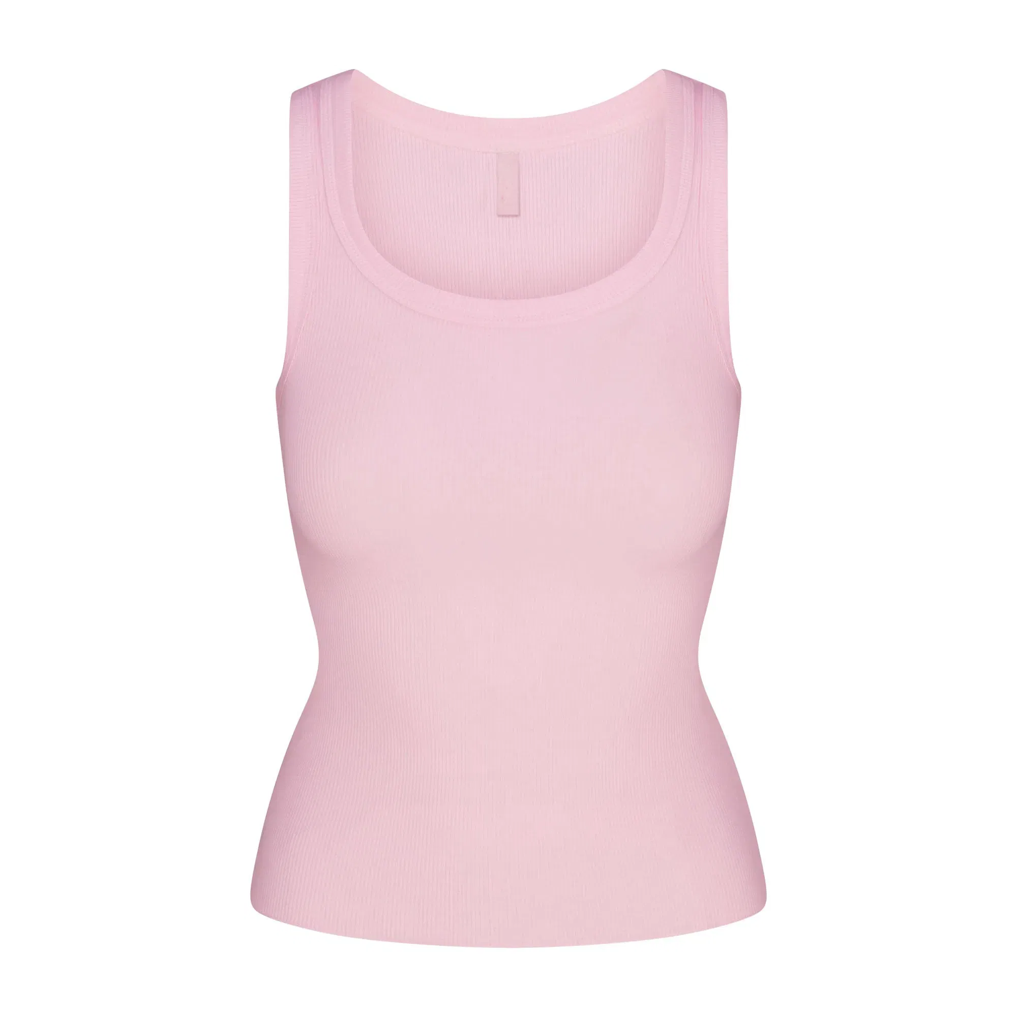 Cotton Rib Scoop Neck Tank