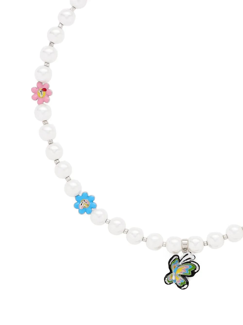 x Hattie Stewart The Garden Pearl Station necklace