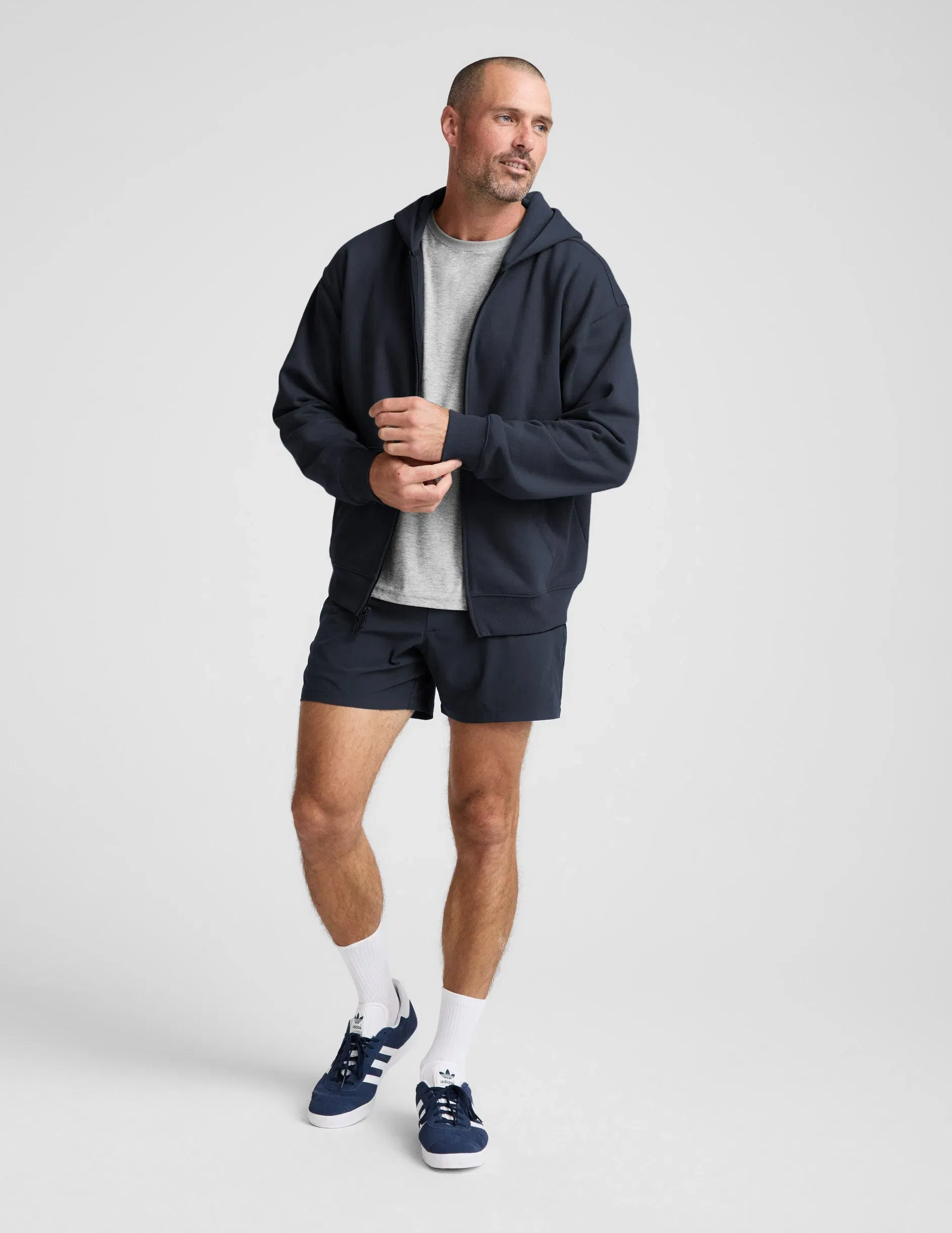 Beyond Yoga LuxeFleece Mens Full Zip Hoodie
