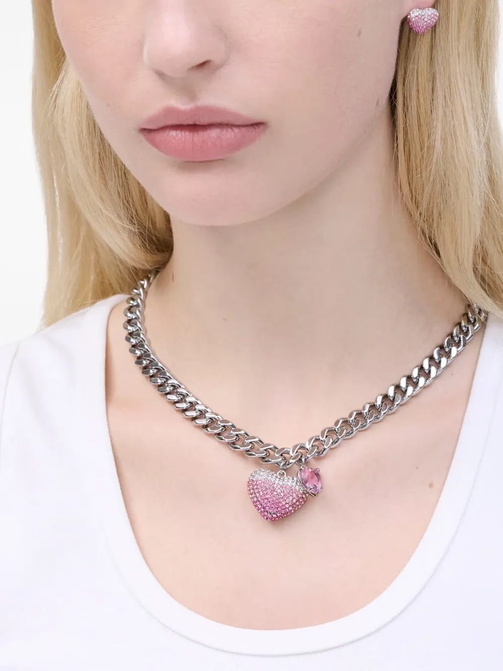 The Pave Ballon Heart necklace