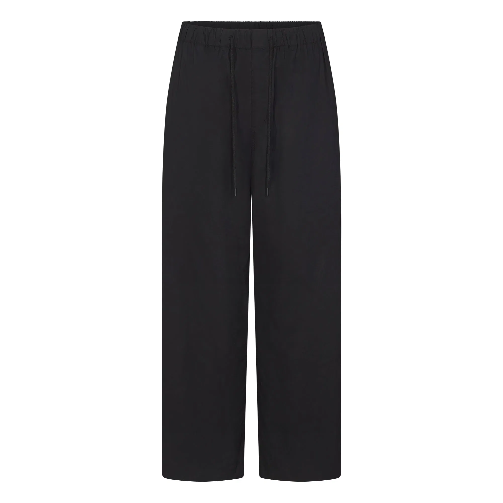 Woven Cotton Oversized Straight Leg Pant