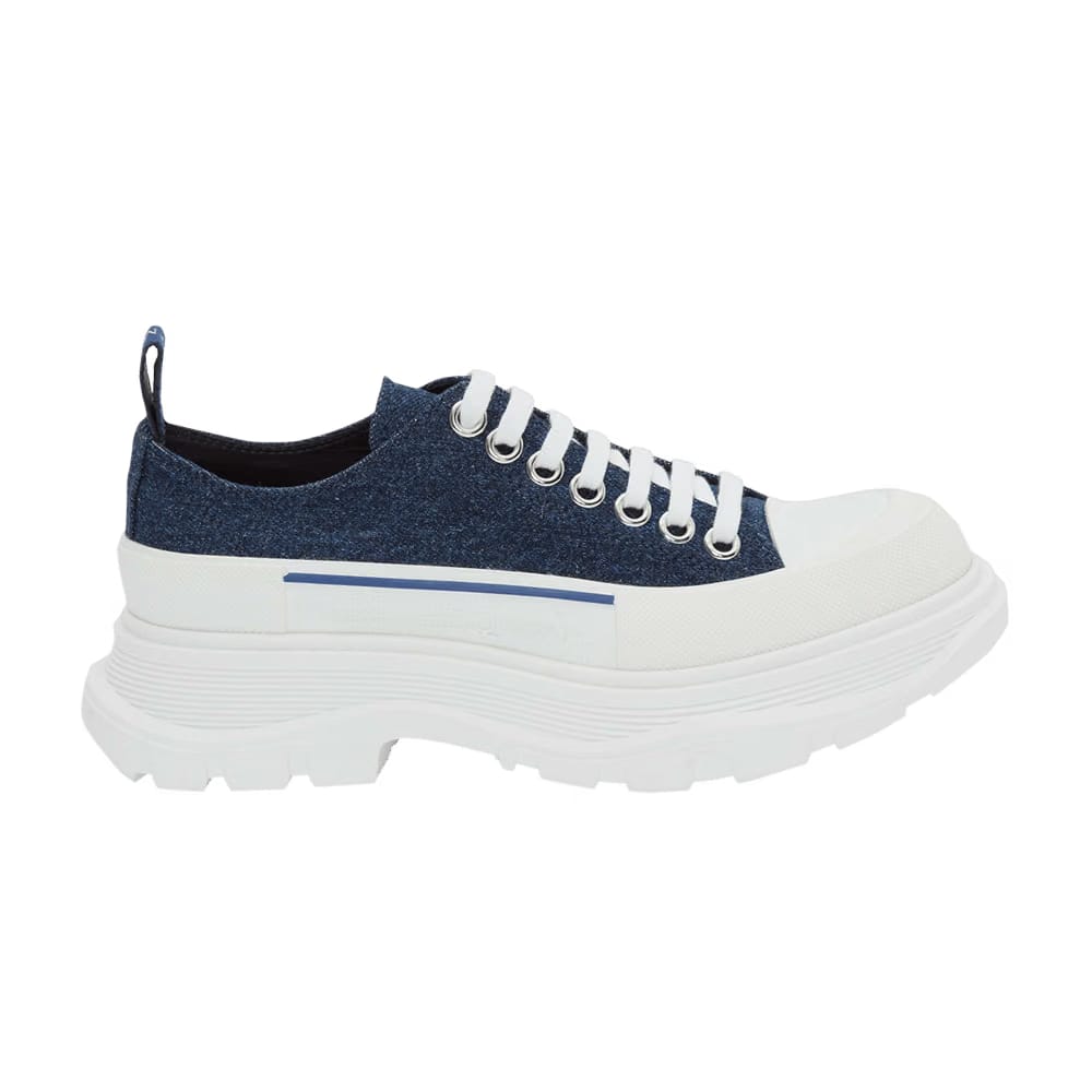 Alexander McQueen Tread Slick Lace Up Indigo
