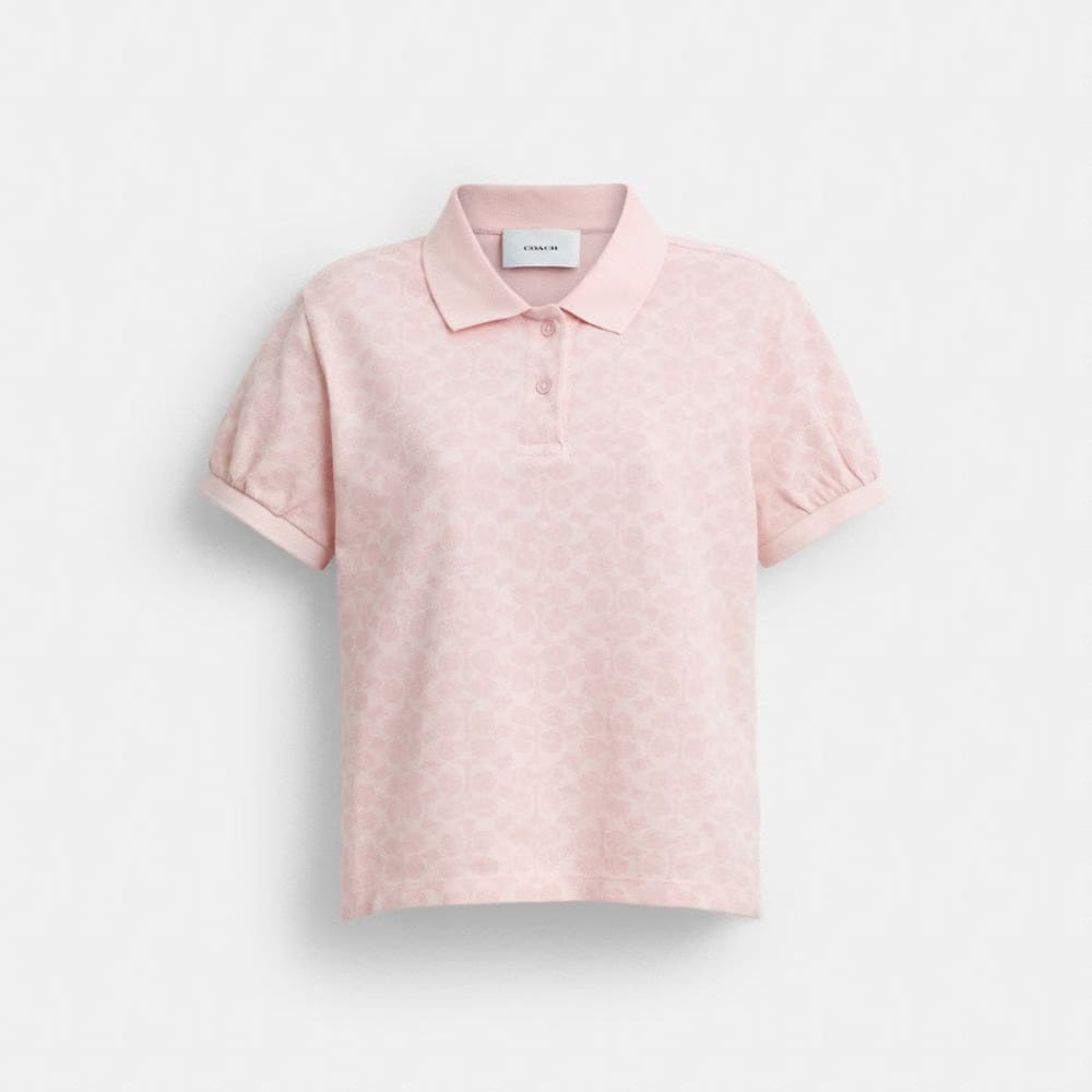 Coach Signature Polo Pink Signature
