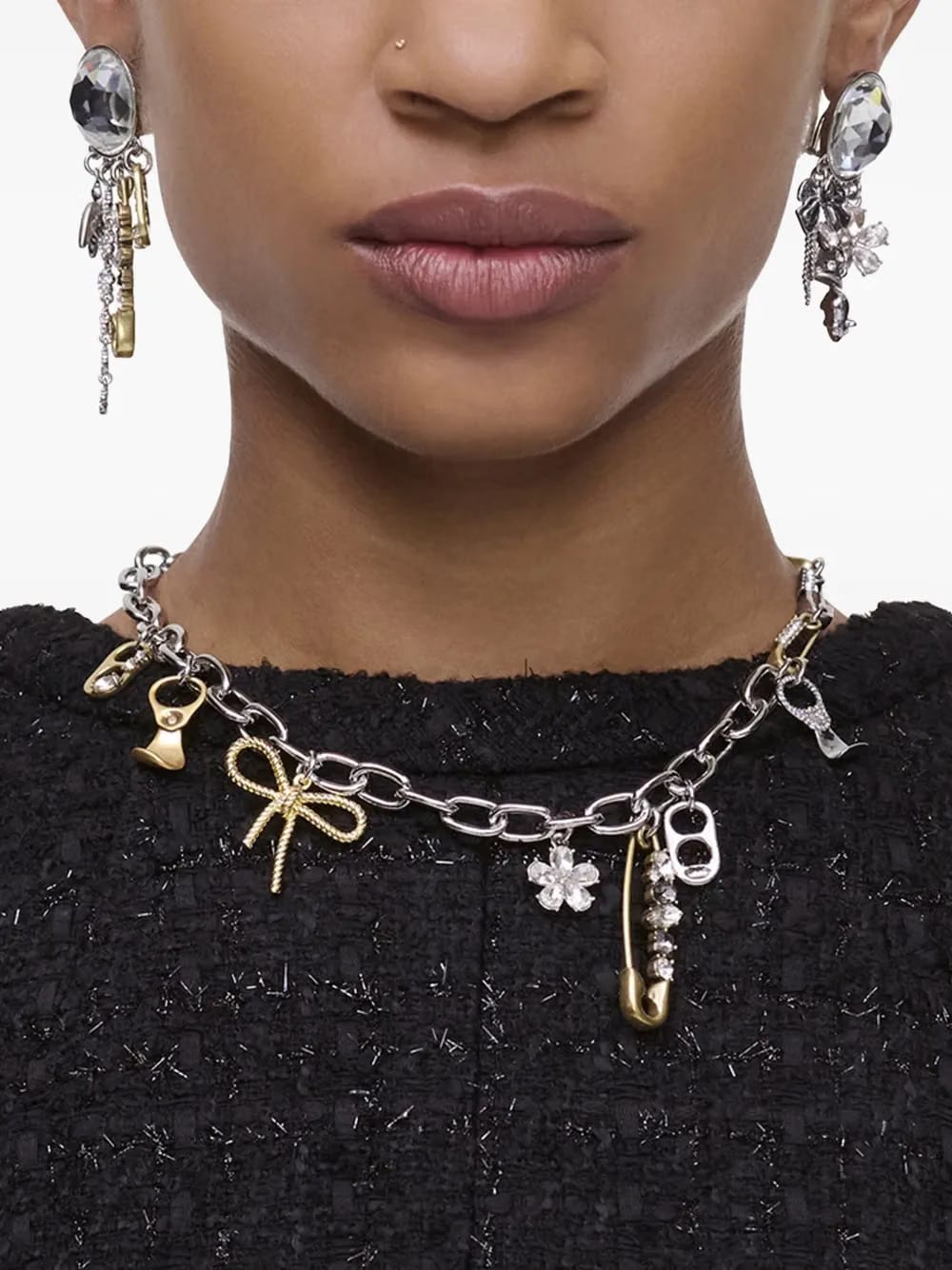 Grunge Glam Charm necklace
