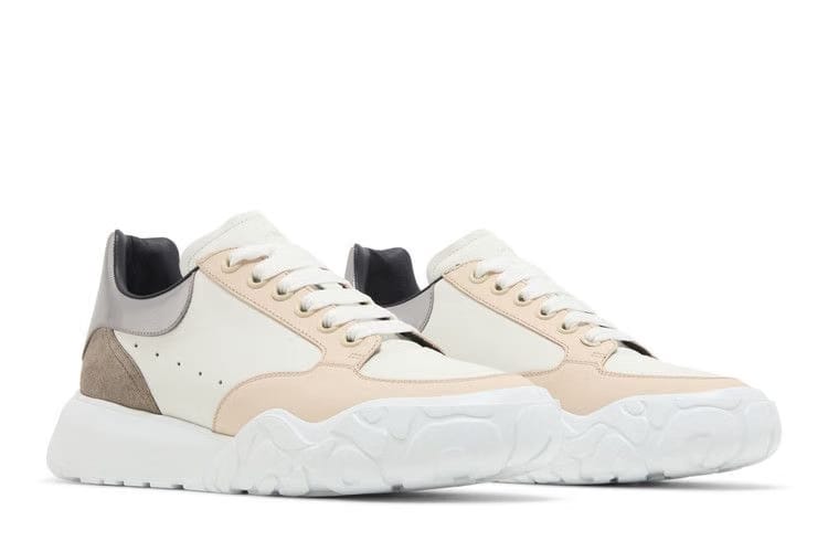 Alexander McQueen Court Trainer White Silver