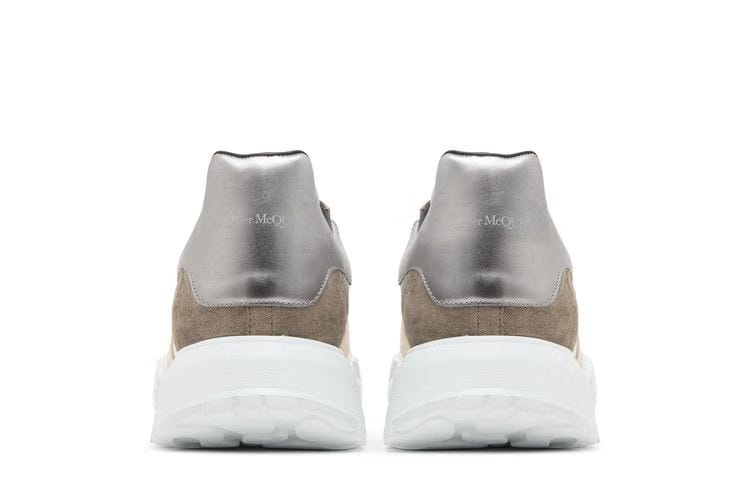 Alexander McQueen Court Trainer White Silver