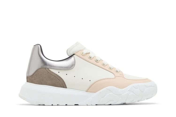 Alexander McQueen Court Trainer White Silver