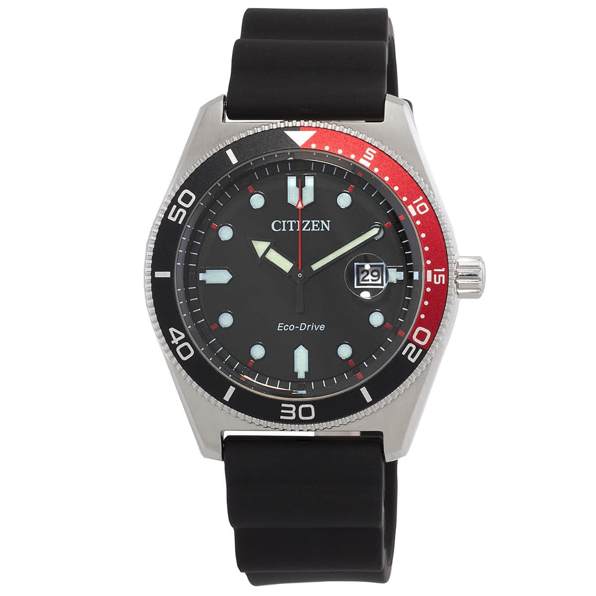 Citizen Marine Black Dial Eco-Drive Mens Watch