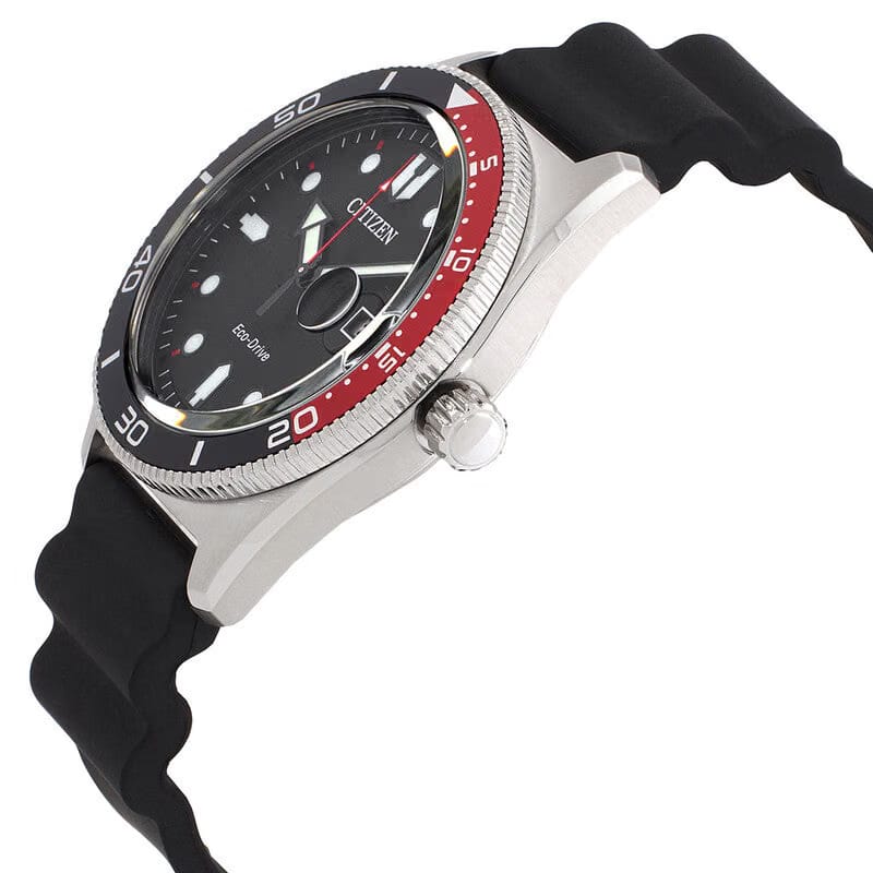 Citizen Marine Black Dial Eco-Drive Mens Watch