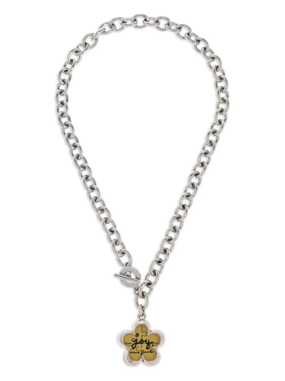 flower-charm chain necklace