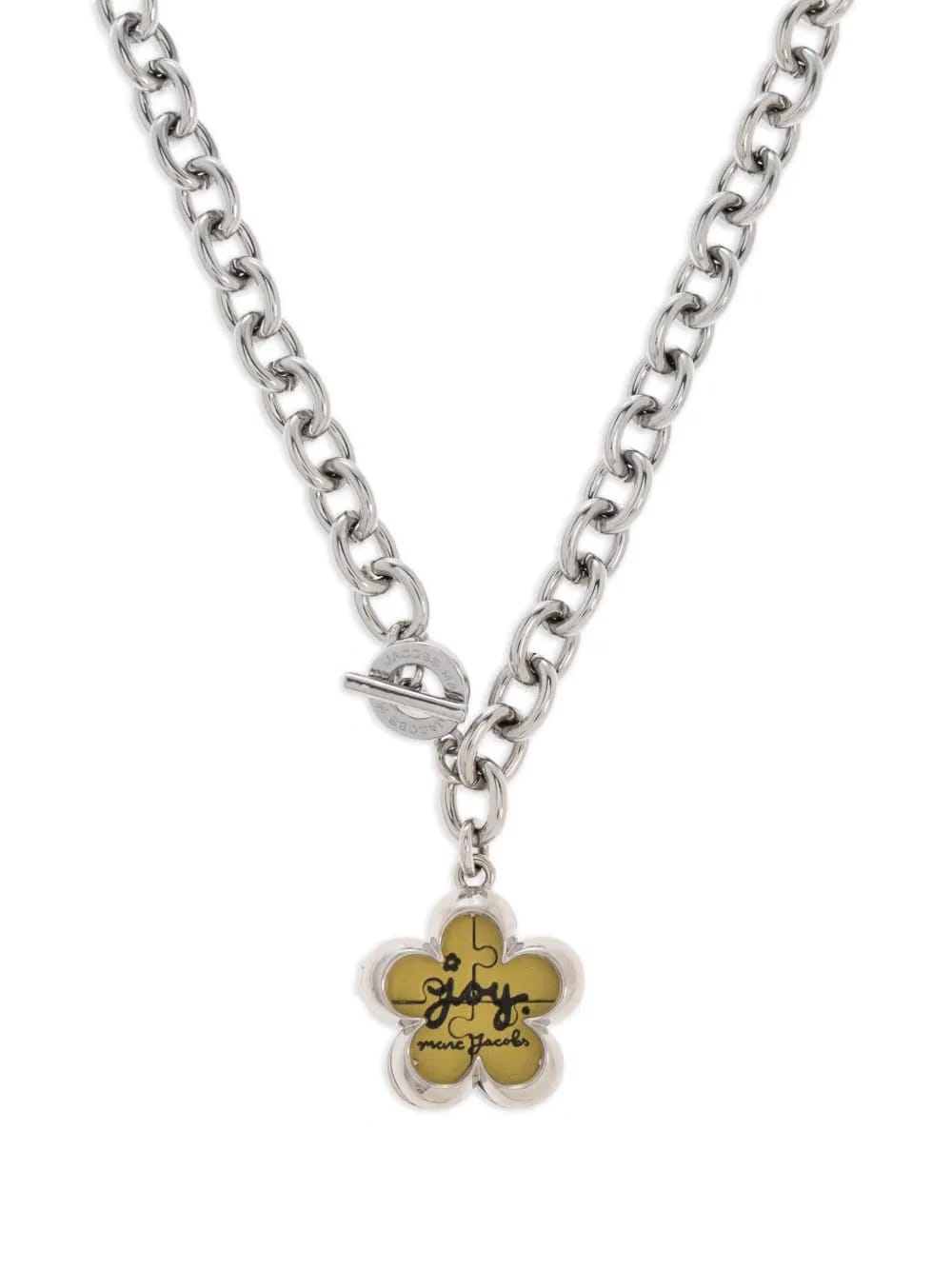 flower-charm chain necklace