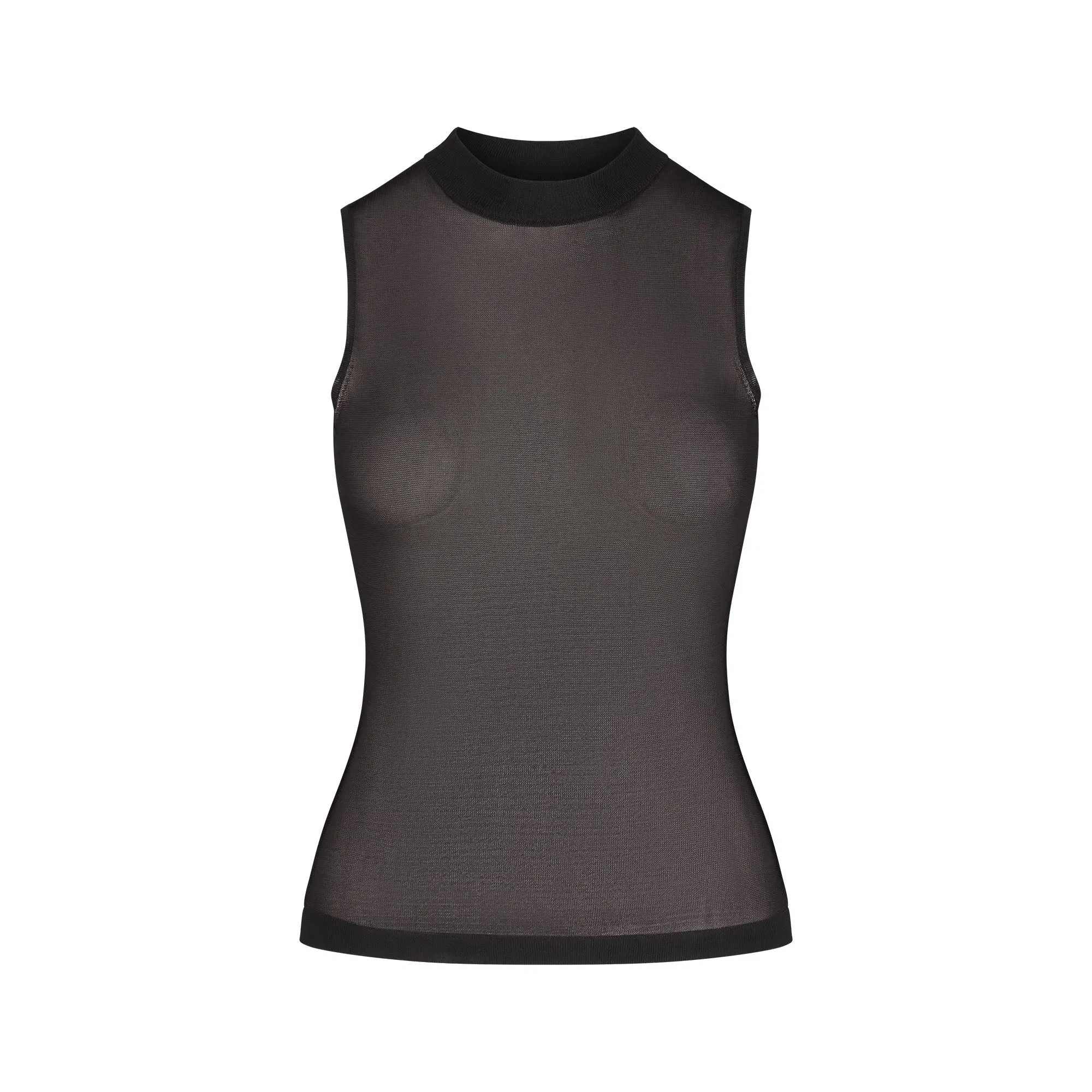 Slinky Knit Mock Neck Tank