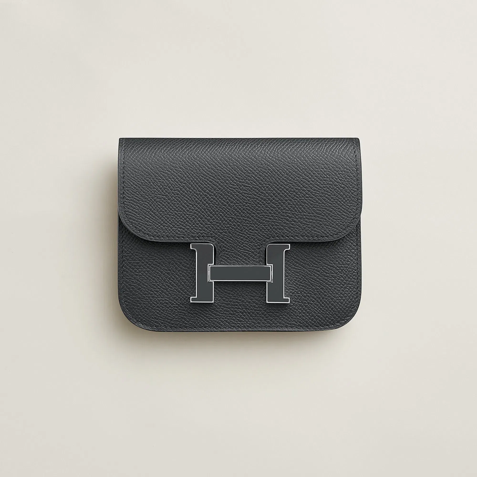 Hermes Constance Slim Wallet Bleu Saphir