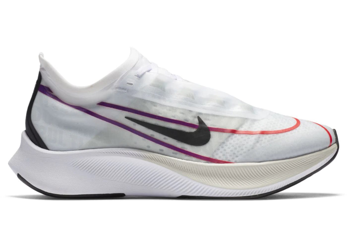Nike Zoom Fly 3 White Violet Crimson Womens