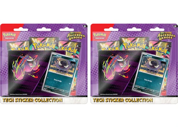 2026 Pokemon Mega Evolution Ascended Heroes Gastly Tech Sticker Collection 2X Lot