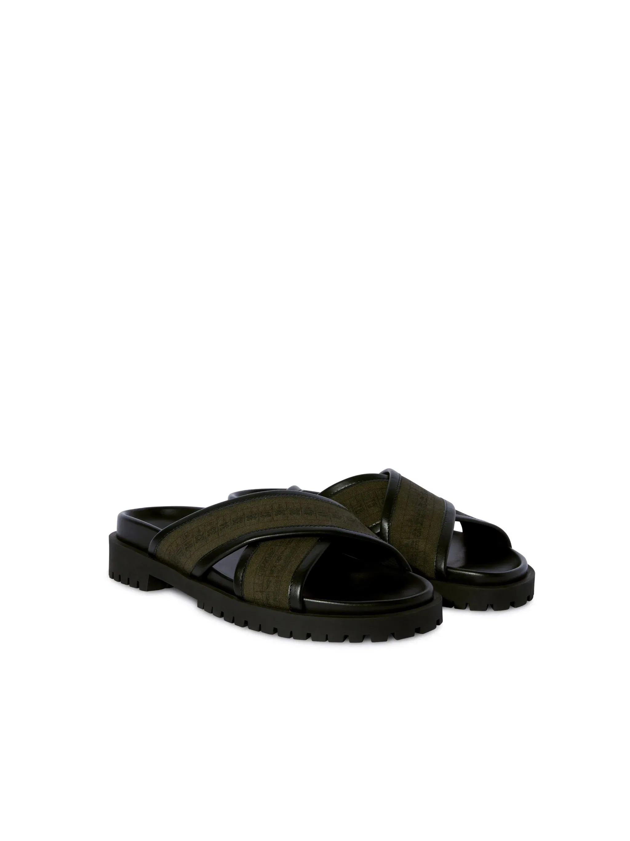 Off-White Chicago Criss Cross Sandal Green