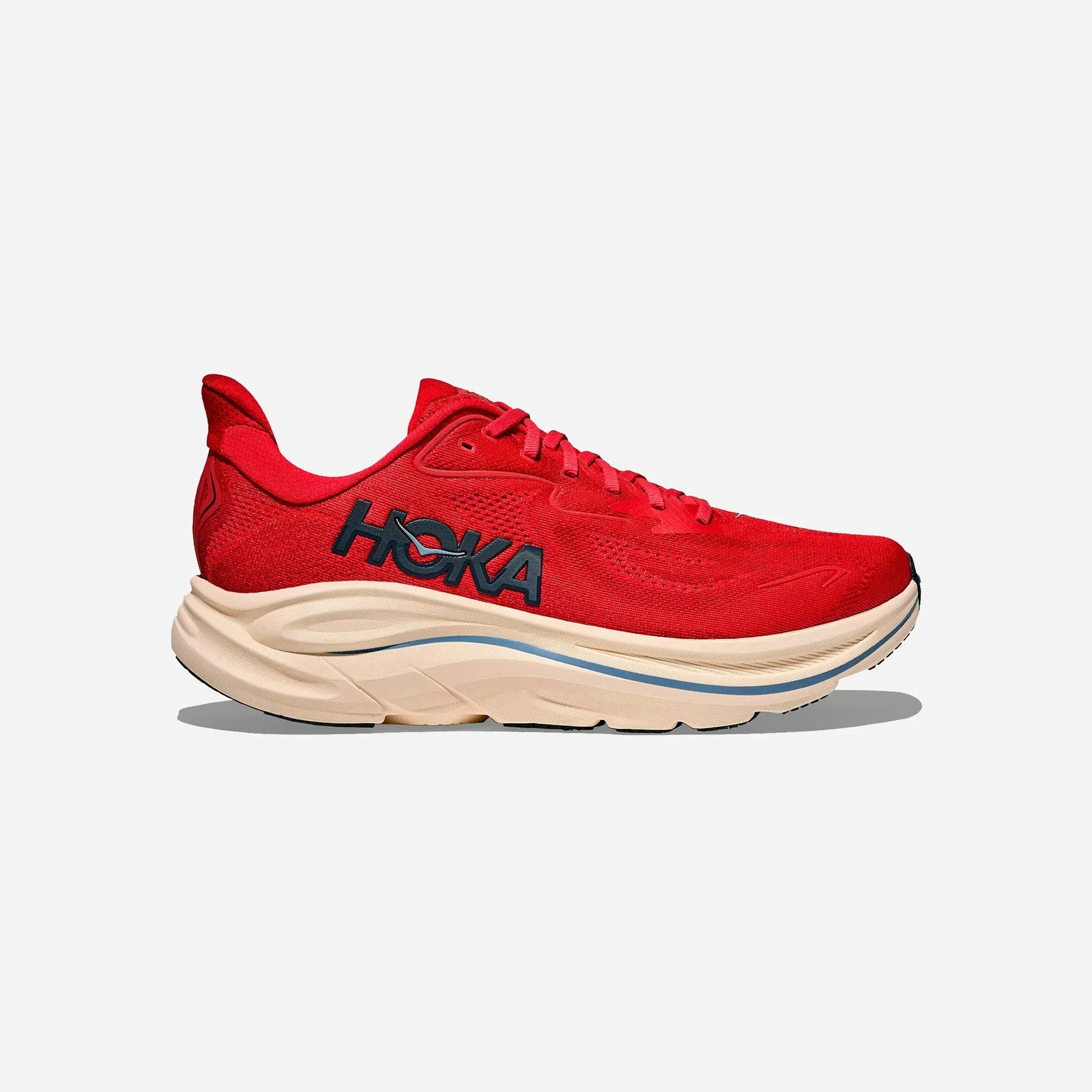 Hoka One One Clifton 10 Vermillion Varsity Navy