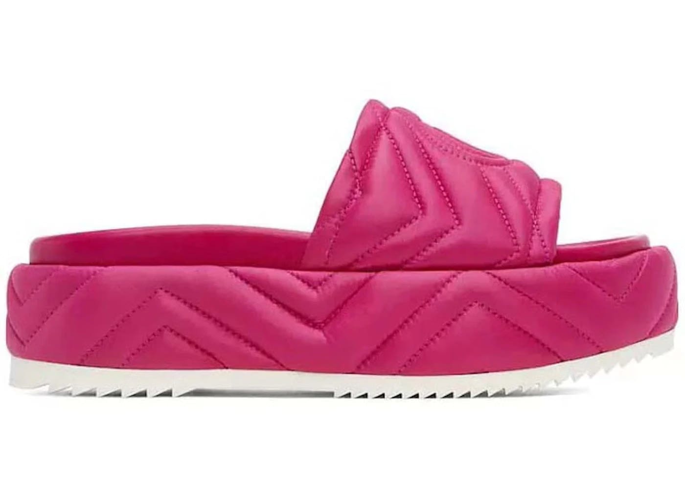 Gucci Quilted Angelina Platform 55 Mm Sandal Lovely Pink Womens