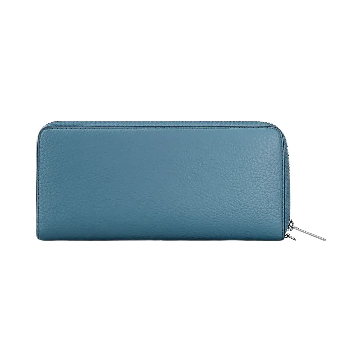 Michael Kors Large Pebbled Leather Continental Wallet Denim