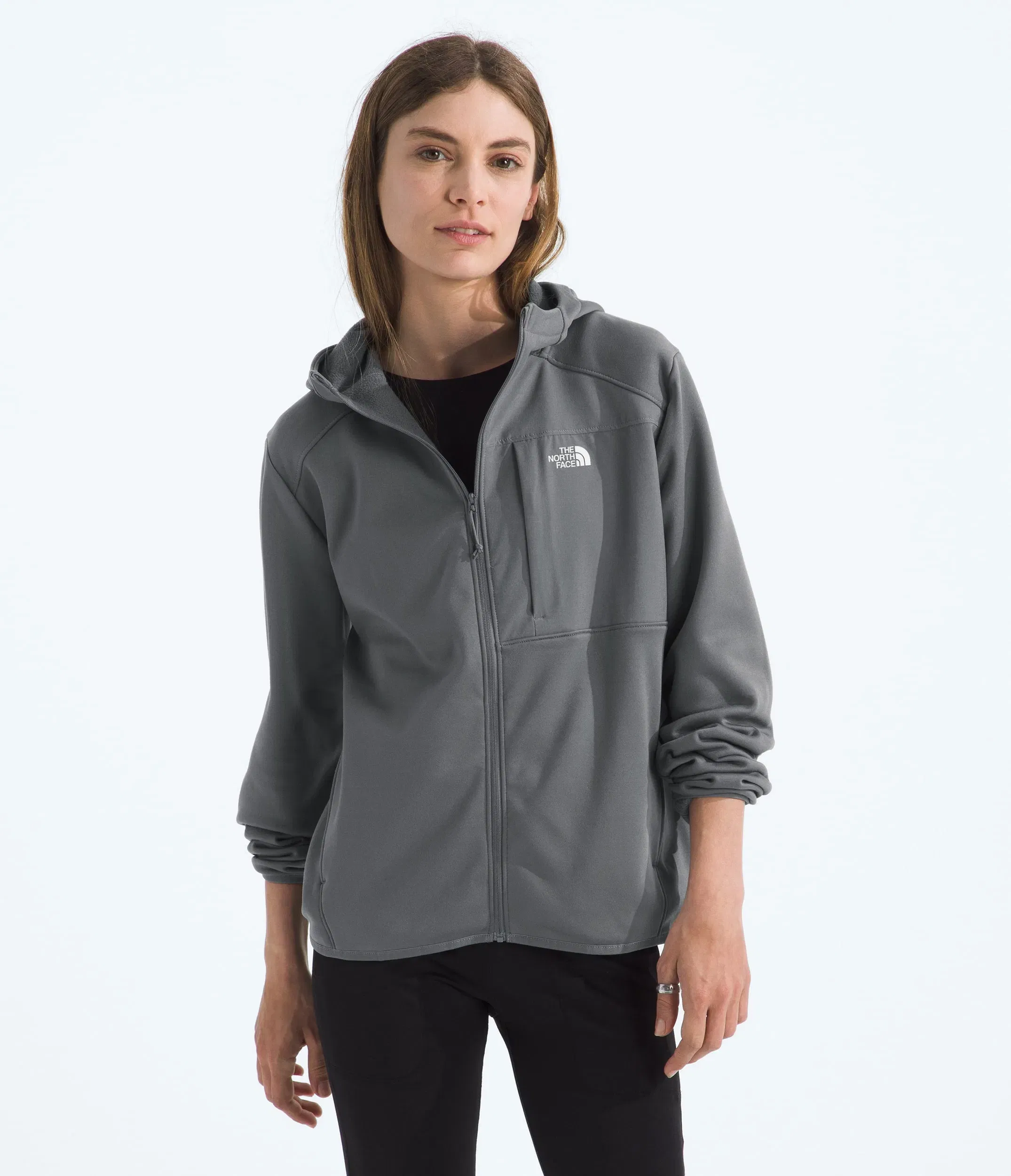 The North Face Women’s TNF™ Performance Fleece Full-Zip Hoodie Smoked Pearl