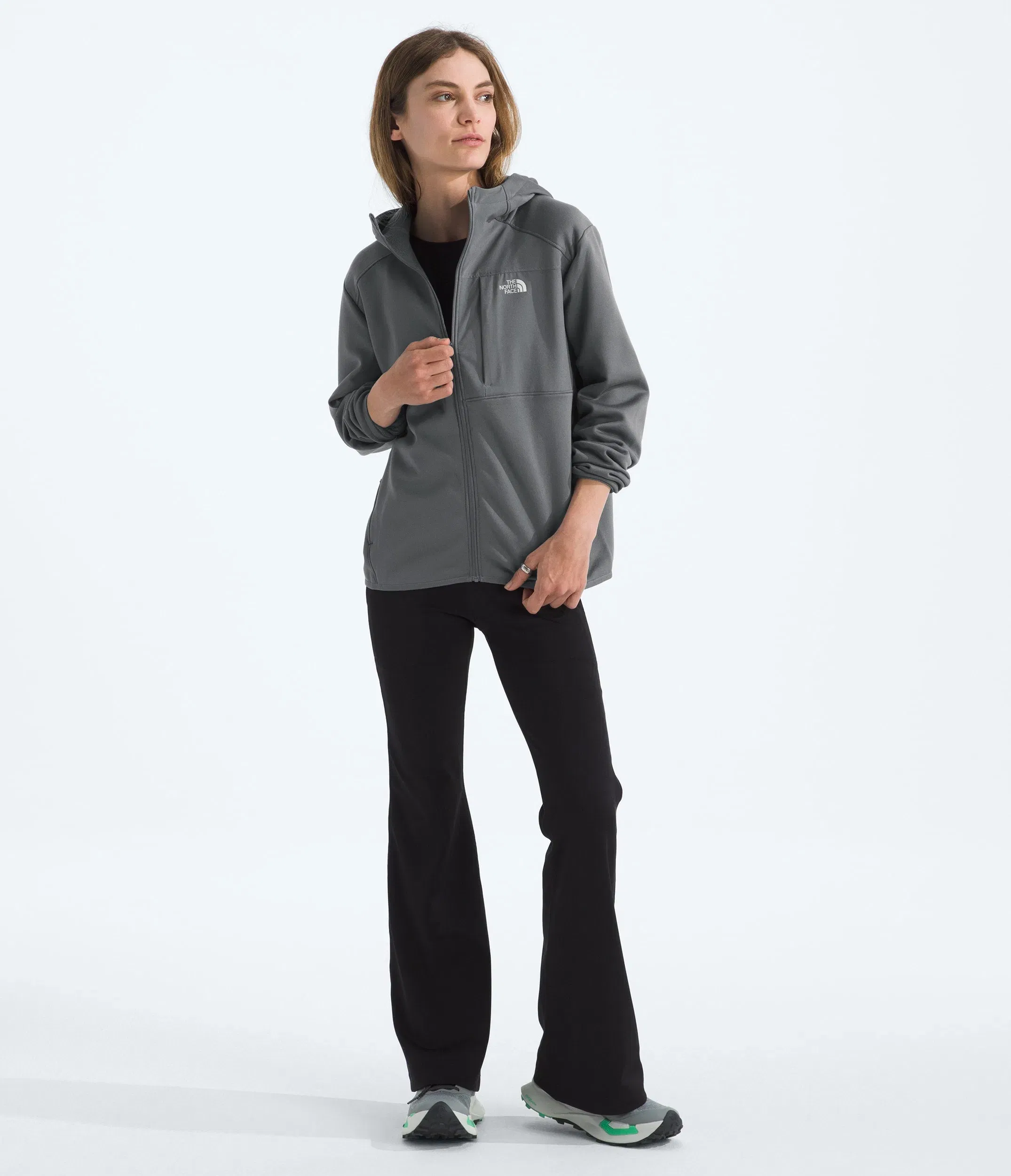 The North Face Women’s TNF™ Performance Fleece Full-Zip Hoodie Smoked Pearl