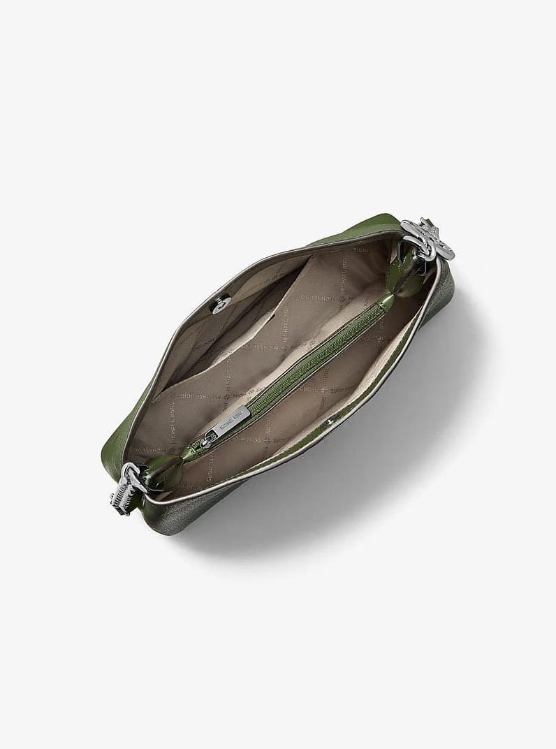 Michael Kors Christina Small Pebbled Leather Crossbody Bag Amazon Green