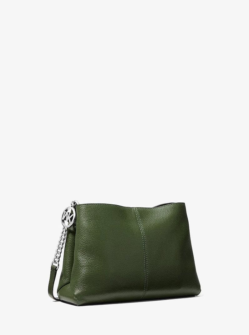 Michael Kors Christina Small Pebbled Leather Crossbody Bag Amazon Green