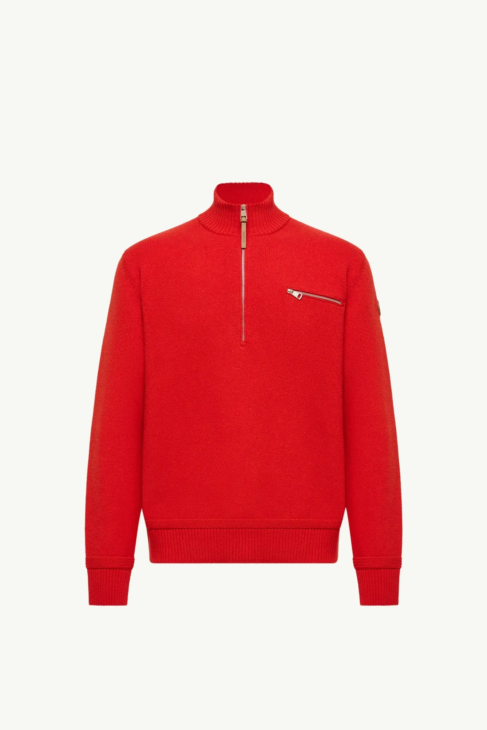 Moncler Wool & Cashmere Blend Turtleneck Sweater Red Red