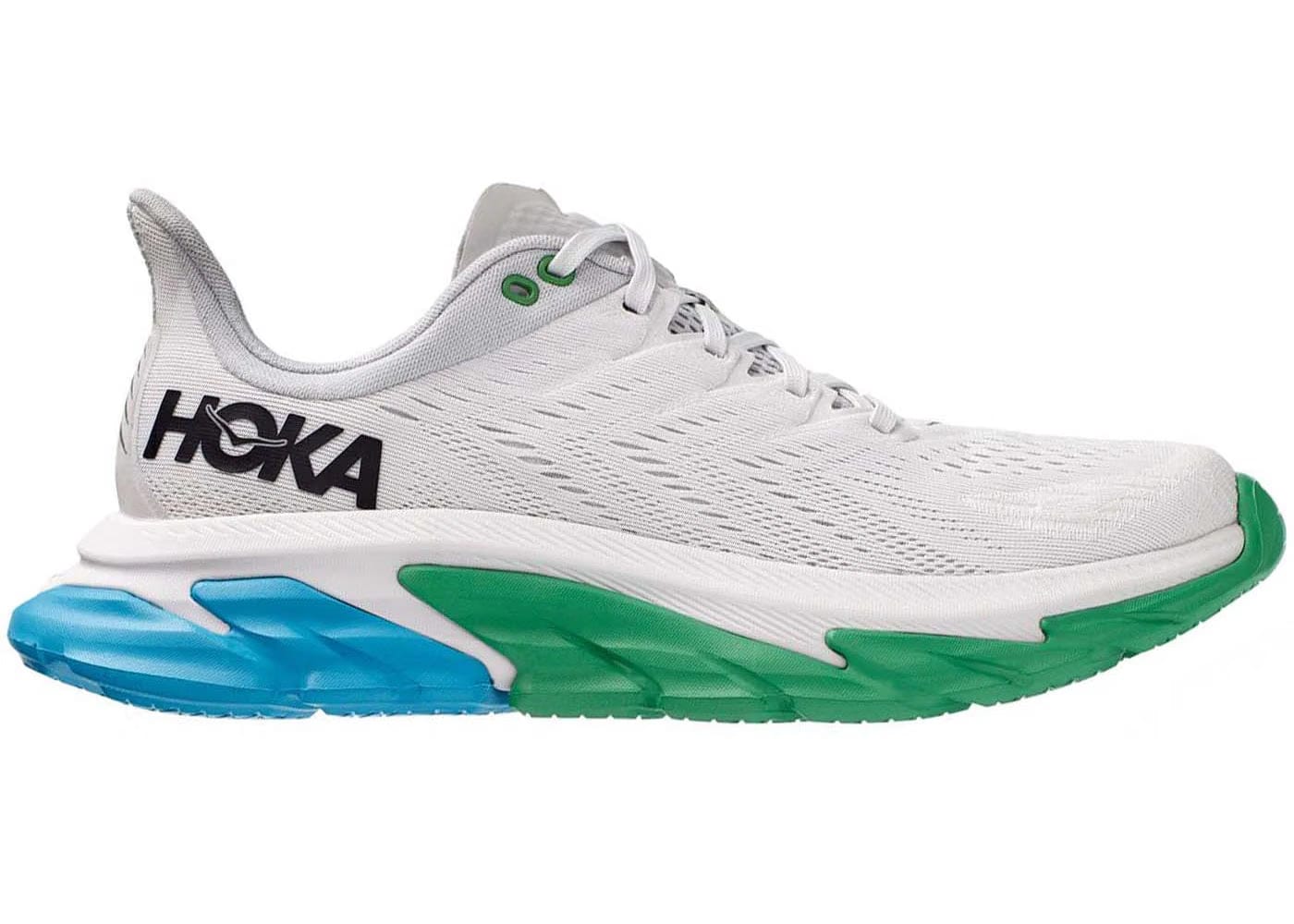Hoka One One Clifton Edge Nimbus Cloud Green Blue Womens