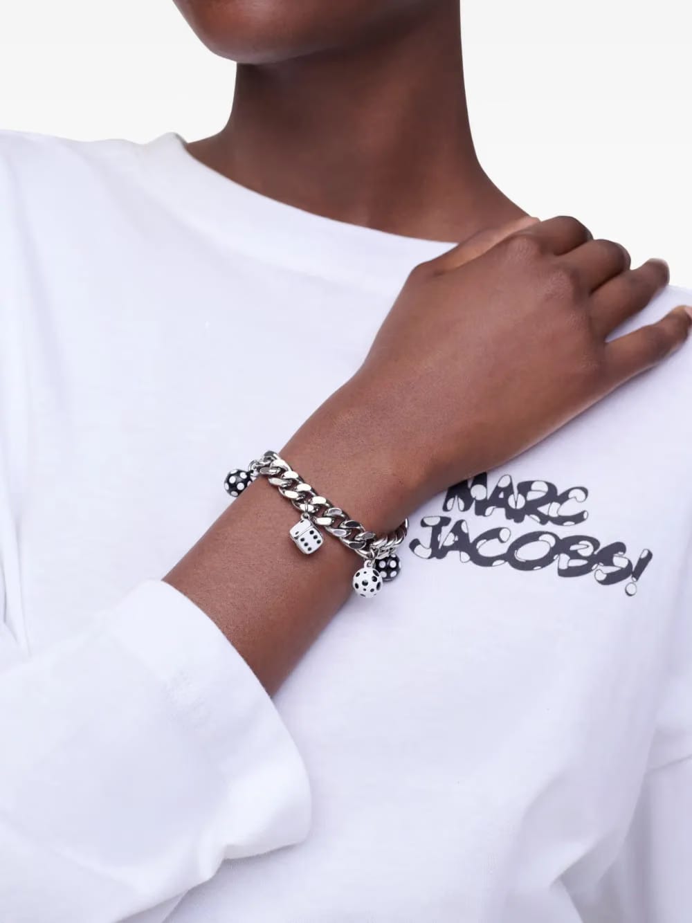 X Derrick Adams Dice Charm bracelet