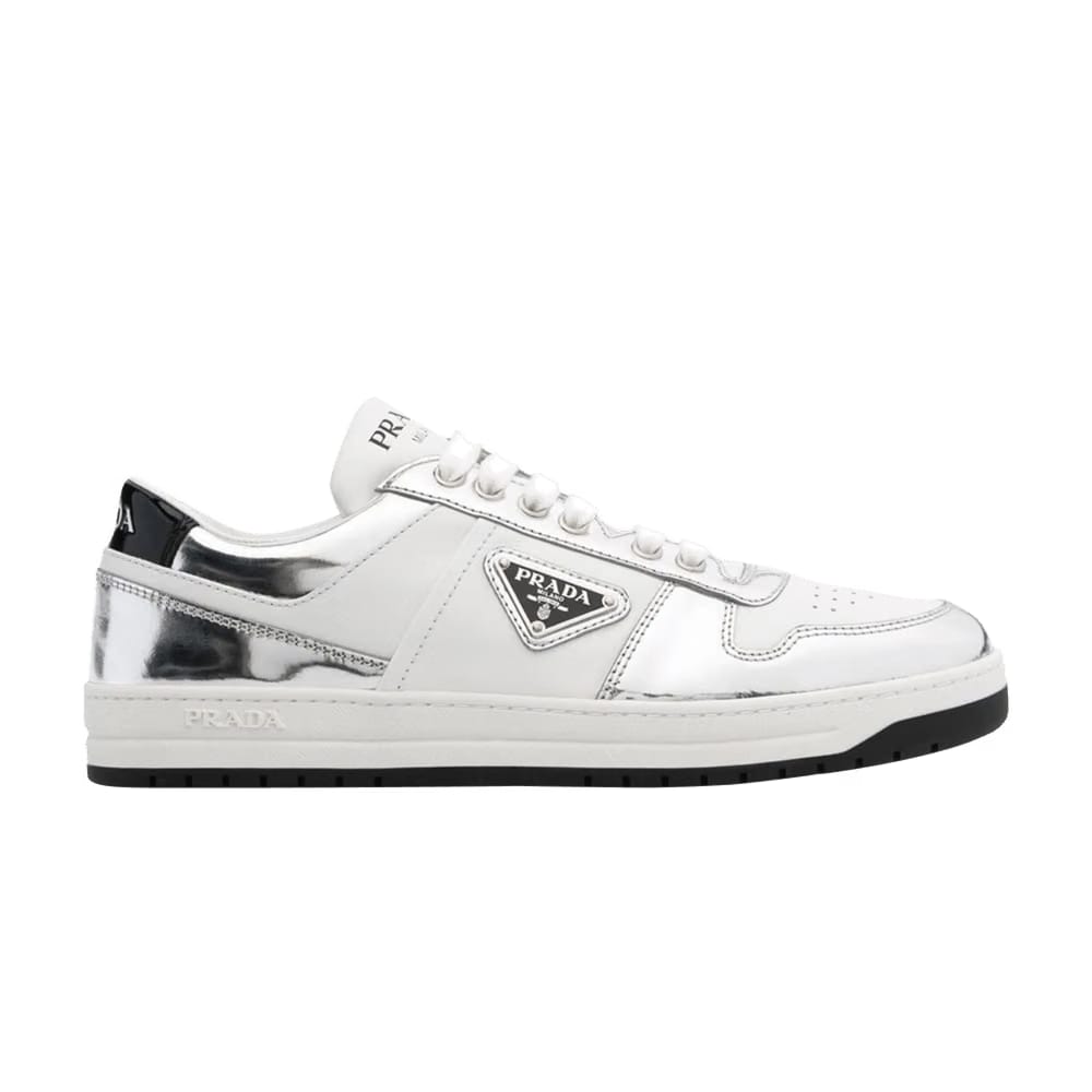 Wmns Prada Downtown Leather 'Silver White'