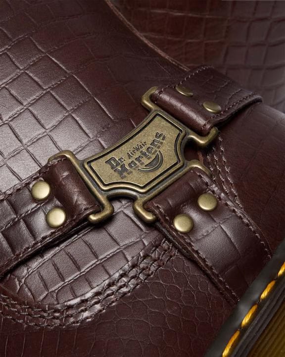 Dr Martens Anistone Hi - Classic Pull Up Reptile Emboss