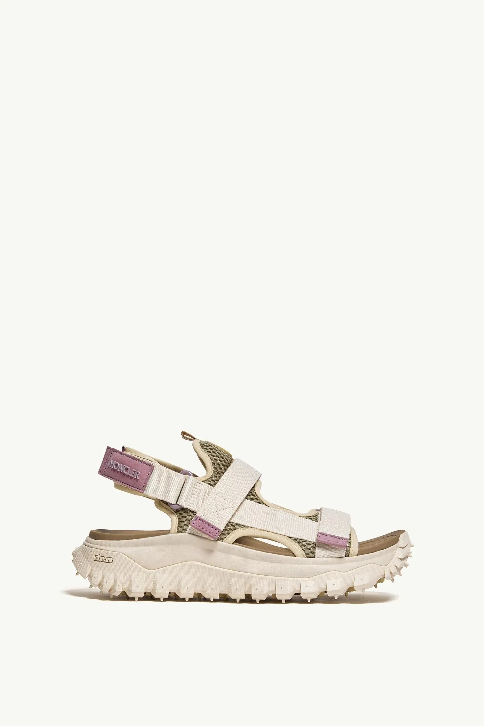 Moncler Trailgrip Vela Sandals White Ivory