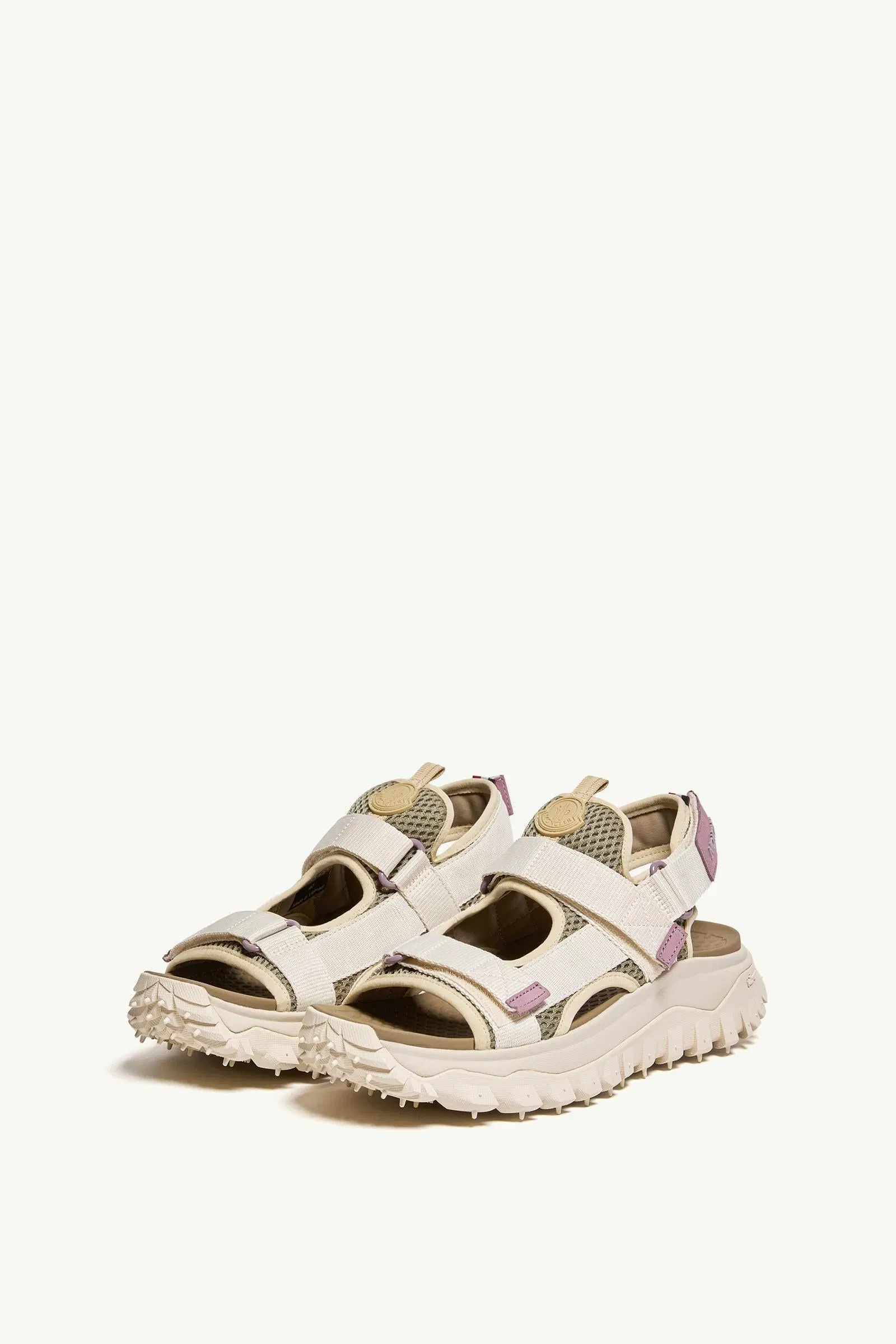 Moncler Trailgrip Vela Sandals White Ivory