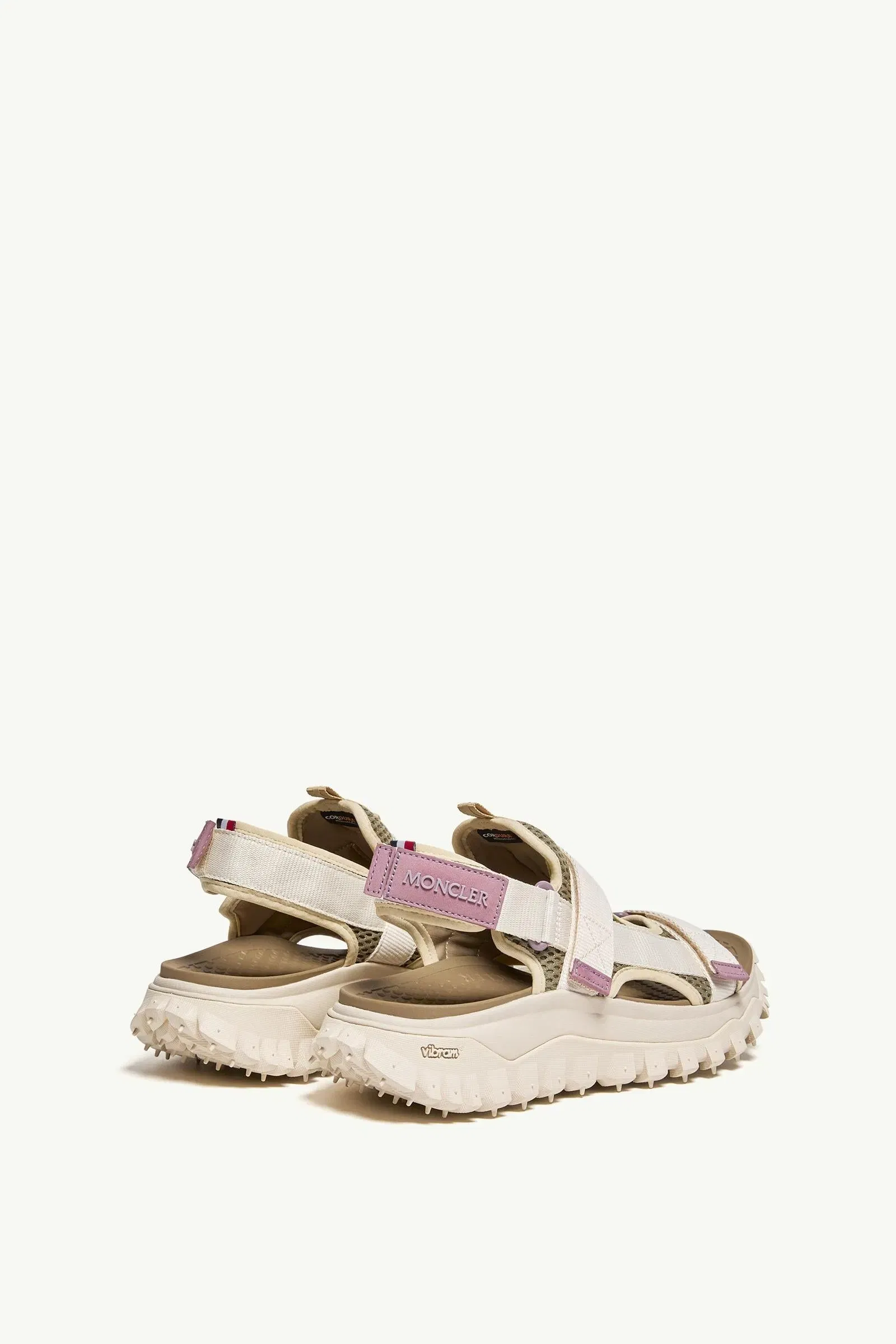 Moncler Trailgrip Vela Sandals White Ivory