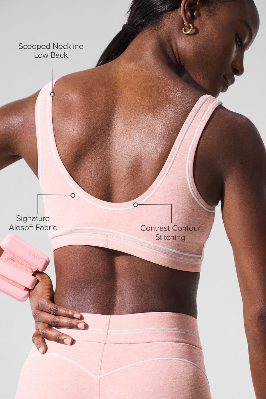 Alo Yoga Alosoft Heart Throb Bra