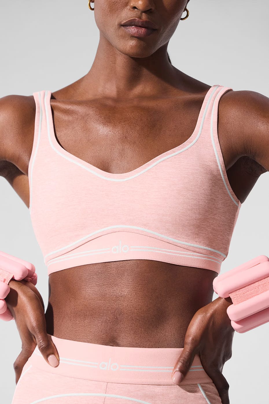 Alo Yoga Alosoft Heart Throb Bra