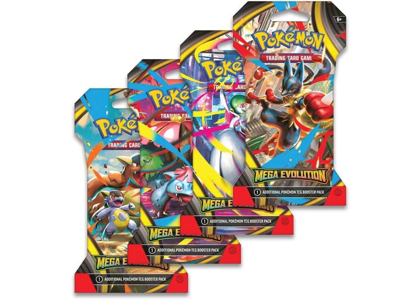 2025 Pokemon Mega Evolution Sleeved Booster 4 Pack