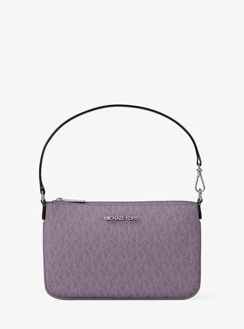 Michael Kors Jet Set Small Signature Logo Convertible Wristlet Lilac