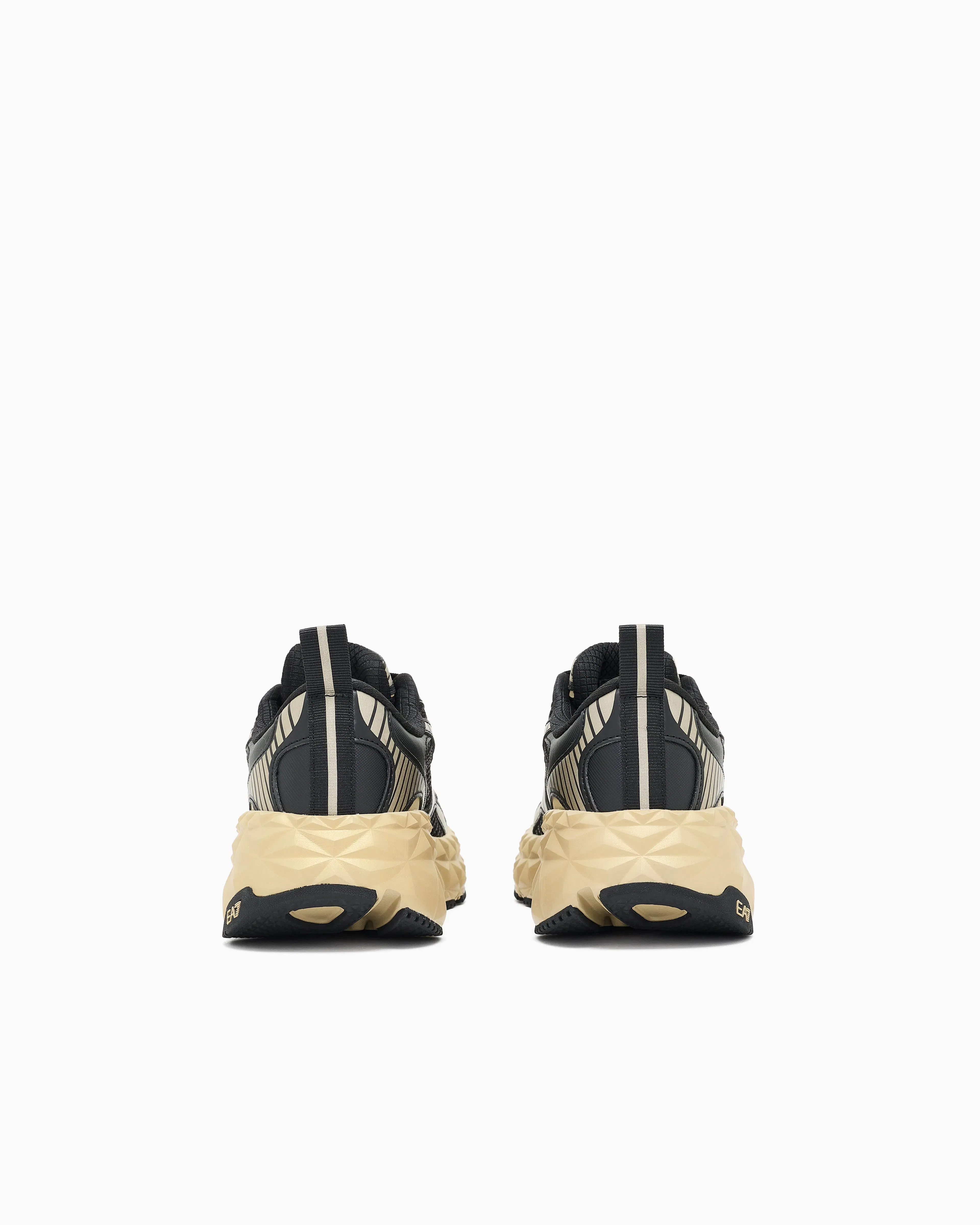 Ea7 Ultimate Tech Sneaker In Mesh With Thick Sole Kobra Tech Gold