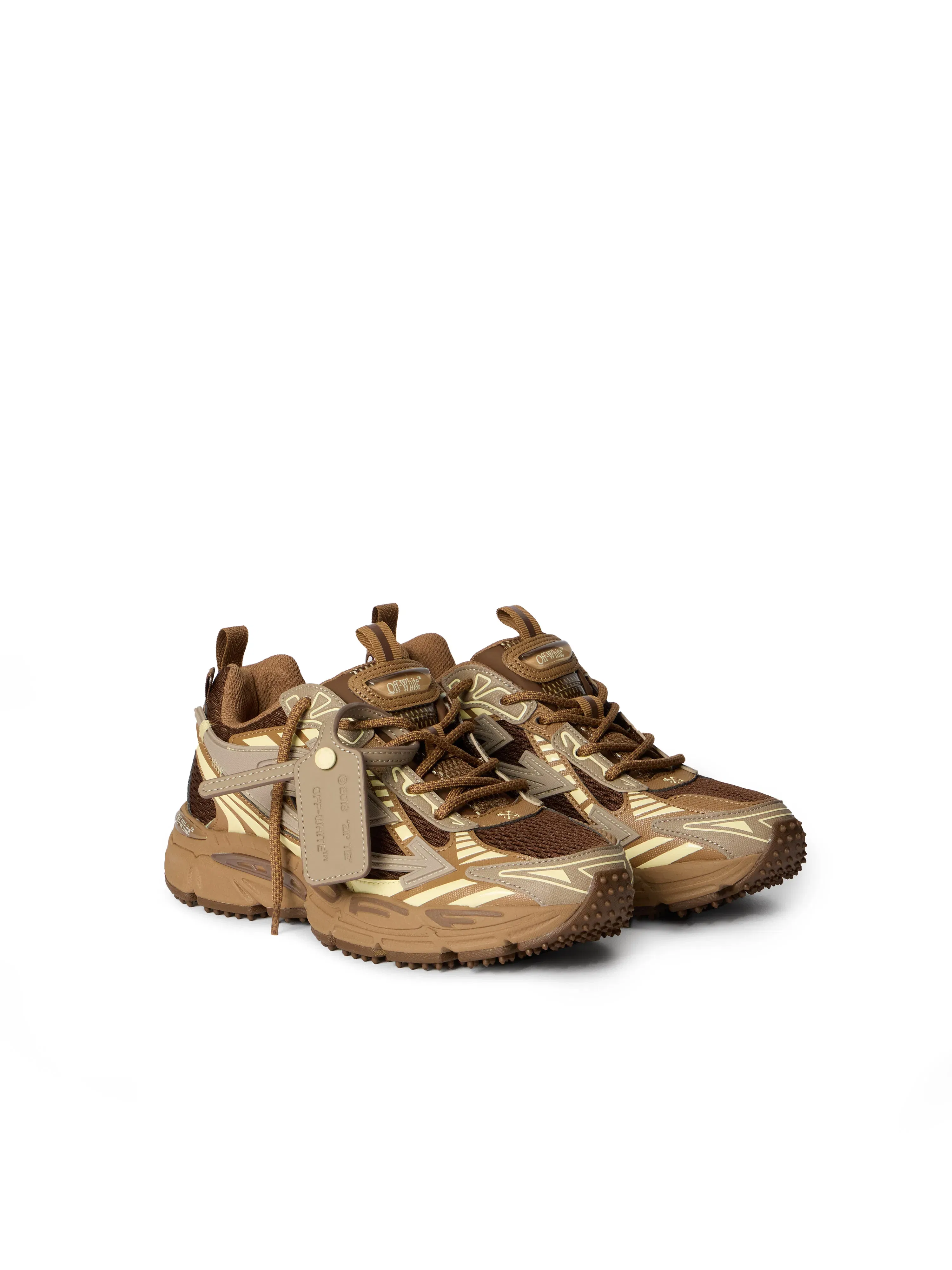 Off-White Be Right Back Sneakers Womens Brown
