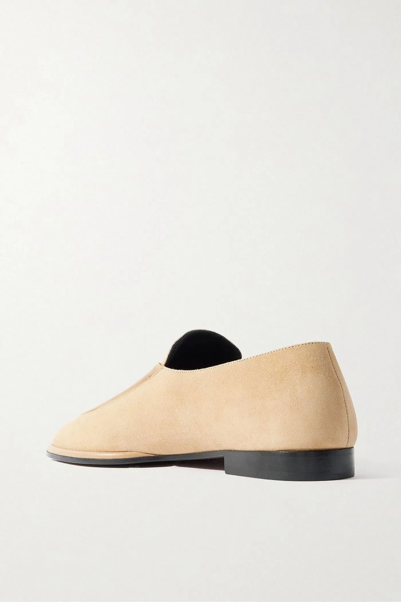 Neous Polaris Leather-Trimmed Suede Loafers Sand Women's