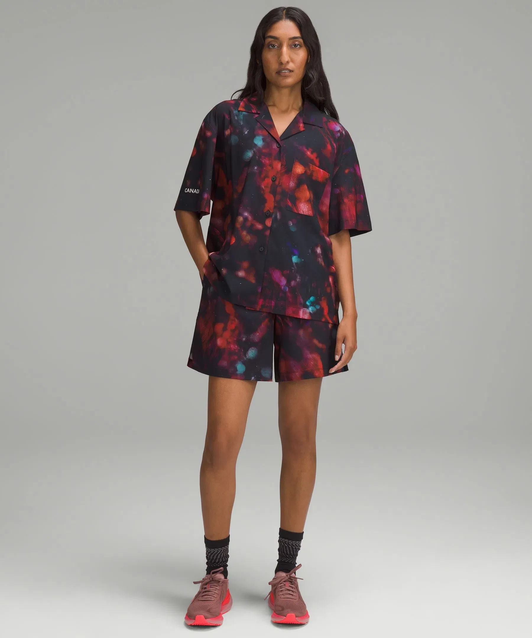 Lululemon Women's Team Canada Swift High-Rise Short 6.5" *CPC Logo