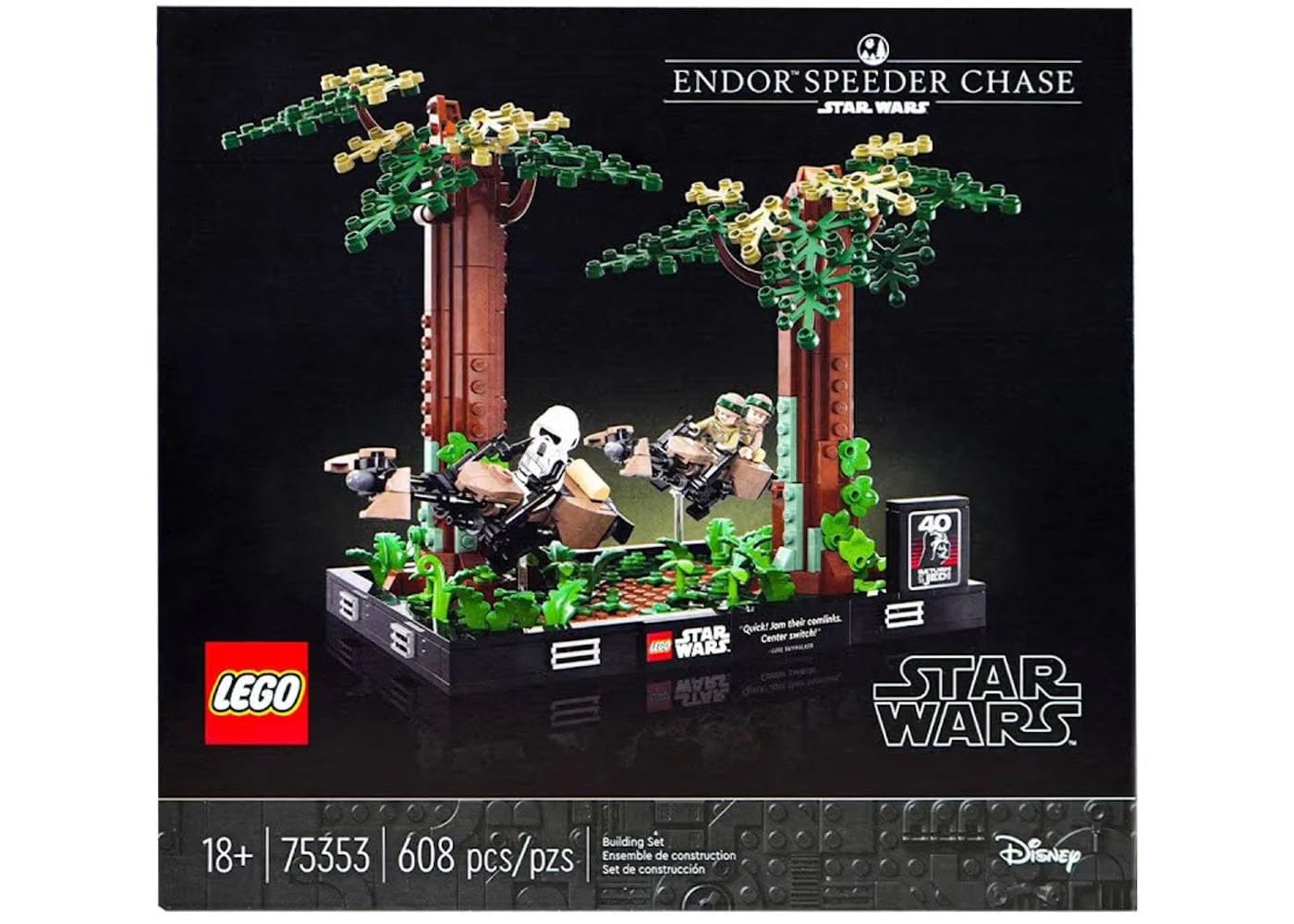 Lego Star Wars Endor Speeder Chase Diorama Set 75353