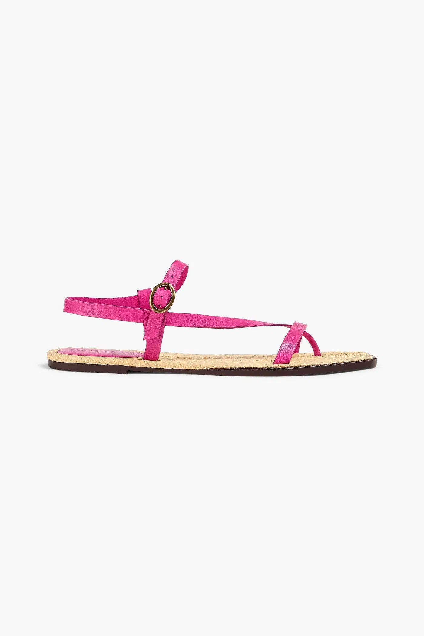 Farm Rio Leather Sandals Pink Women's