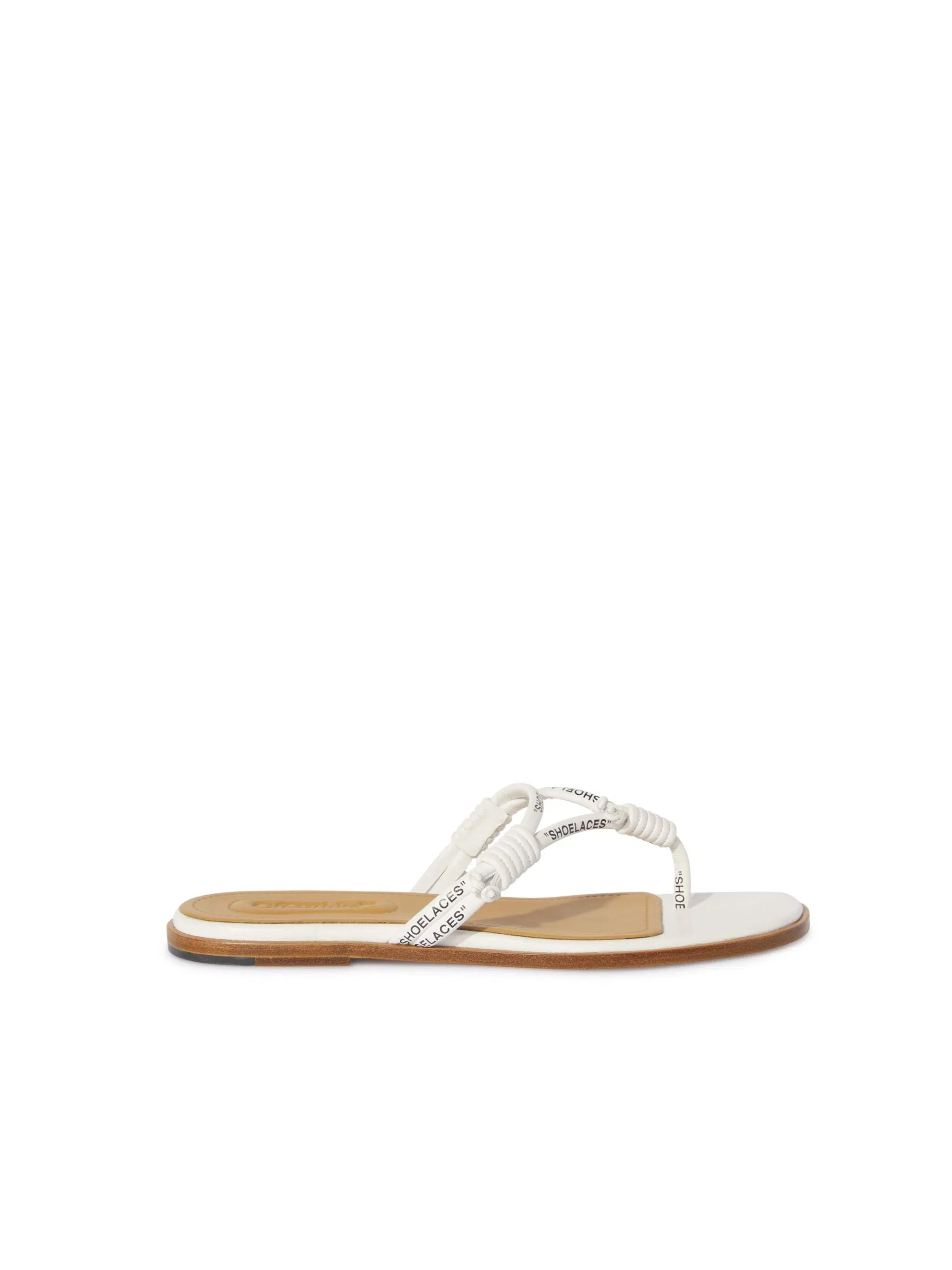 Off-White Shoelace Flat Sandal Womens White