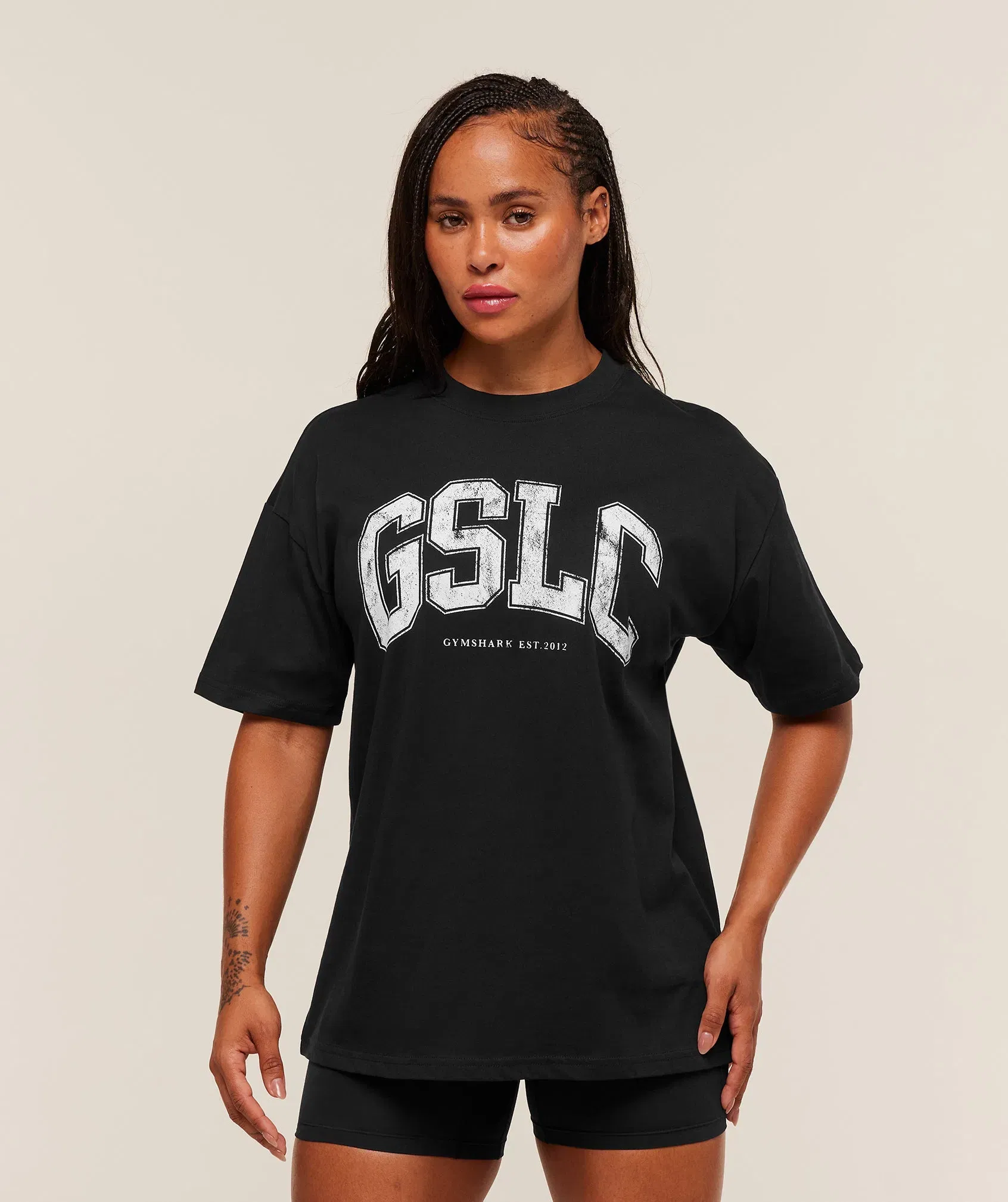 Women's Gymshark Gslc Lifting Club Short Sleeve T-Shirt Black