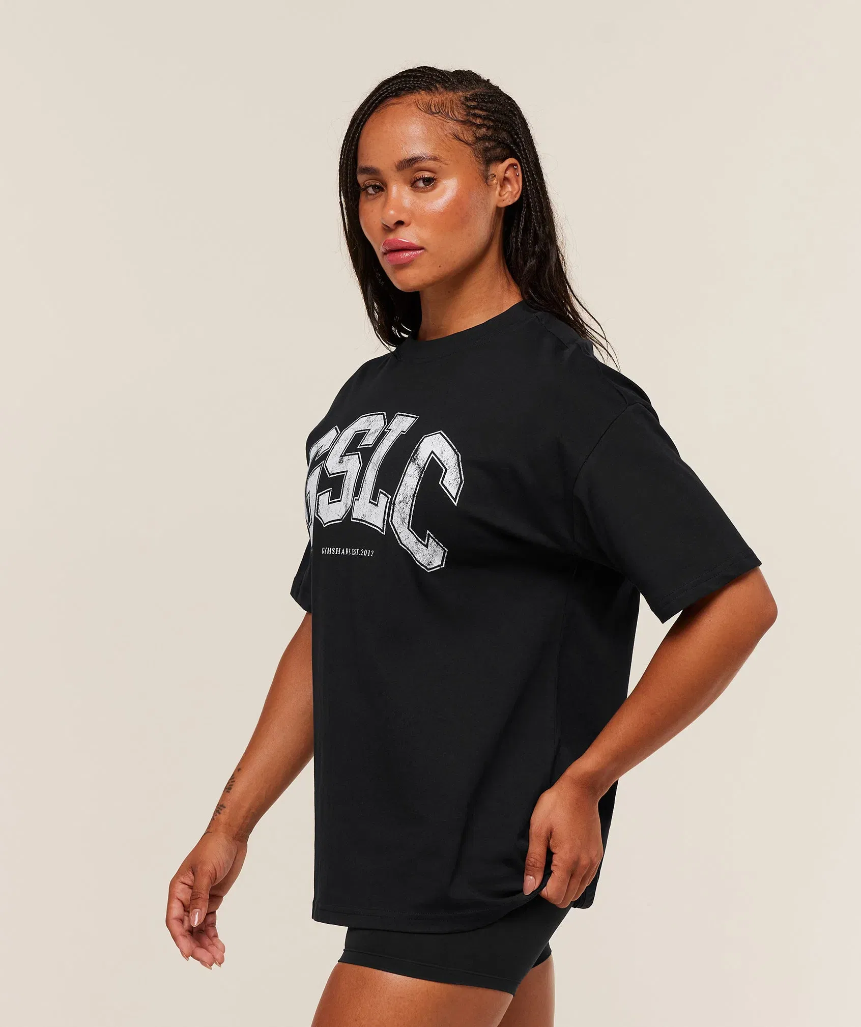 Women's Gymshark Gslc Lifting Club Short Sleeve T-Shirt Black
