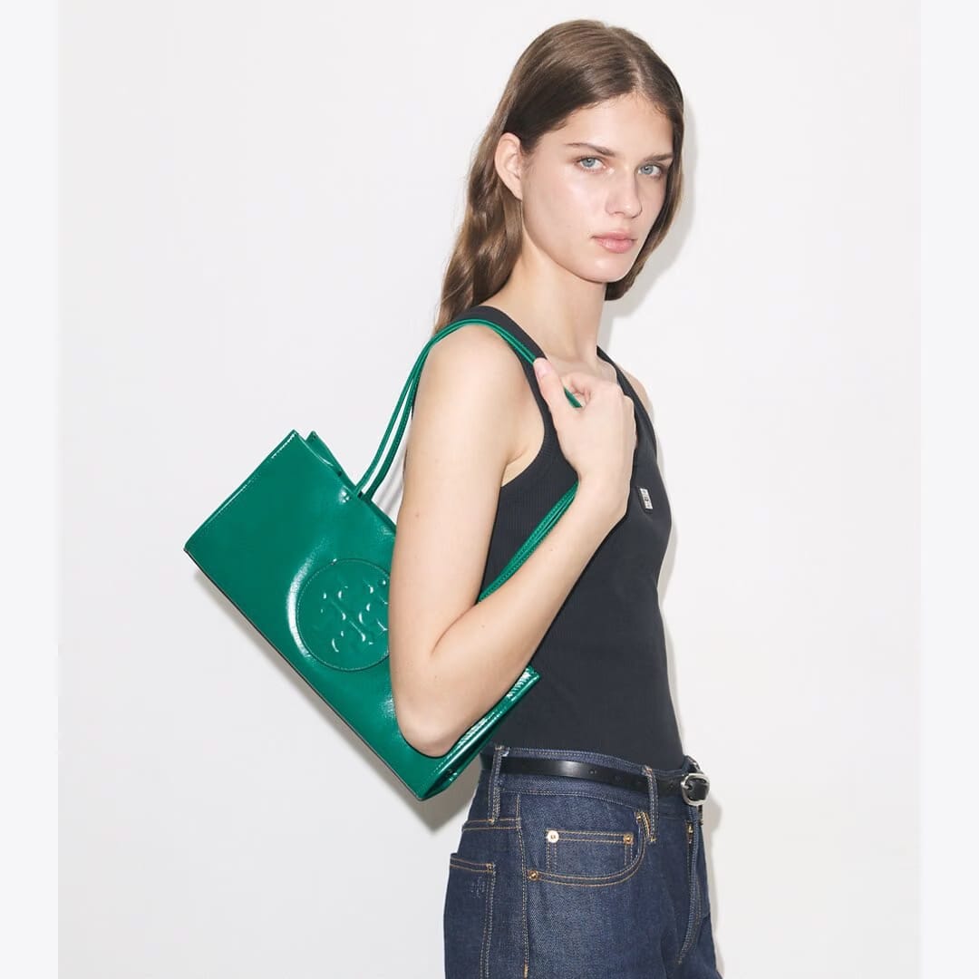 Tory Burch Ella East-West Tote Bright Malachite