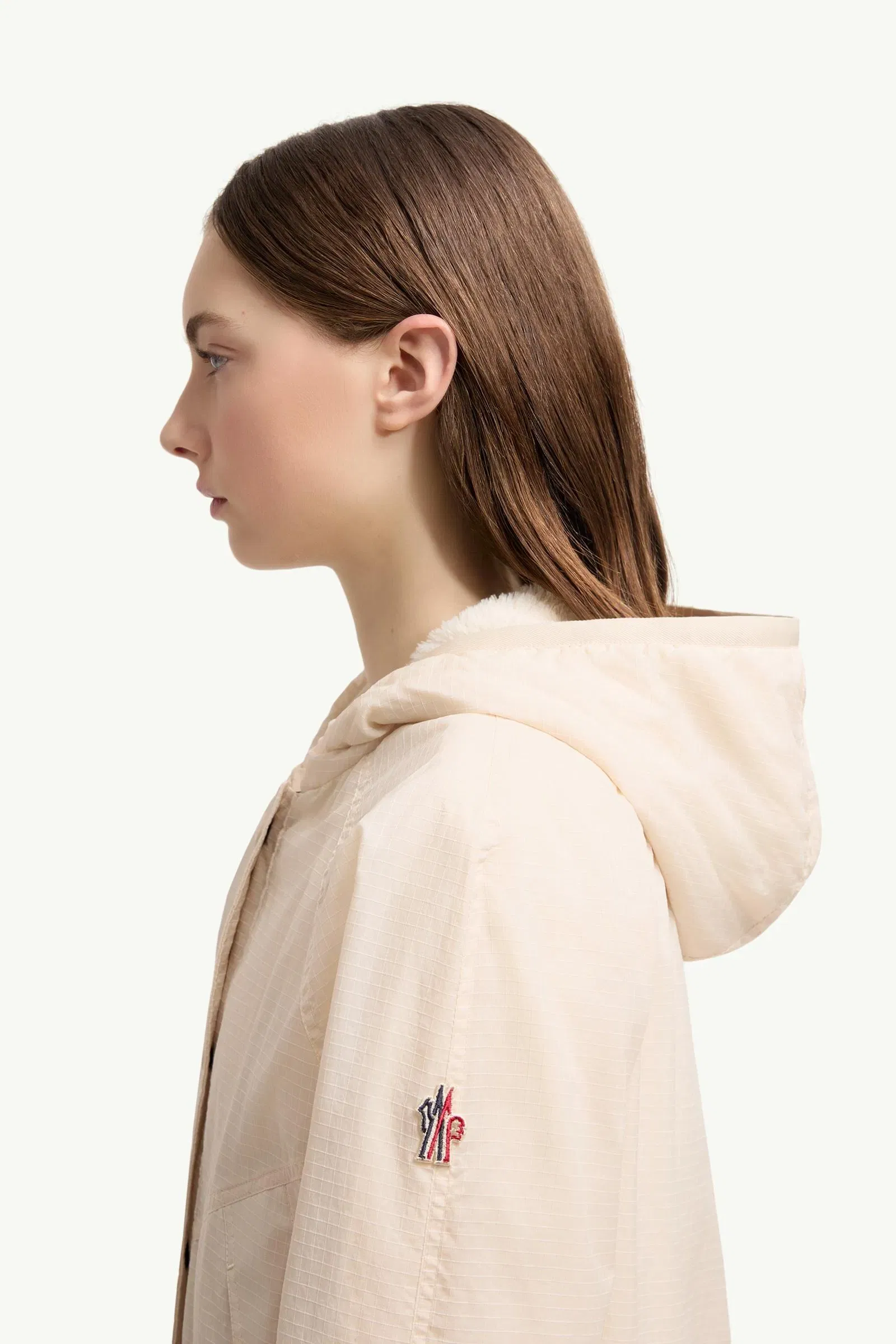 Moncler Reversible Polartec® High Loft™ Hoodie White Ivory White Ivory